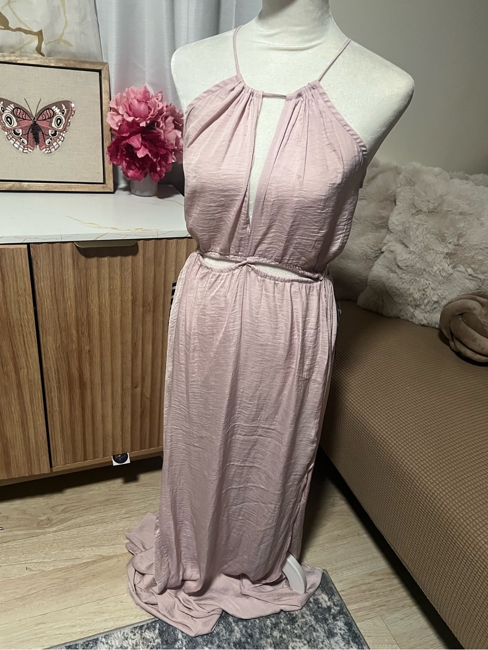 Blush color dress
